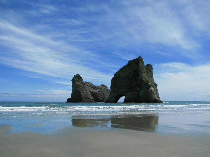 Wharariki Beach