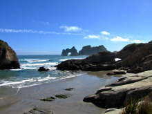 Wharariki Beach