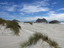 Wharariki Beach